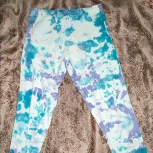NWOT PINK tie dye joggers